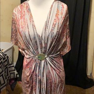 B.Friends multi color butterfly back blouse